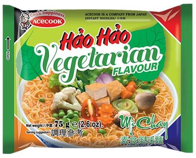 Acecook Mi Chay Hao Hao Vegetarian Vietnamese Instant Noodles (15 Pack, 40oz)