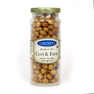 Giusto Sapore Ready To Eat Ceci &amp; Fava Beans - 4.5oz. (Chick Peas) - Imported from Italy &amp; Family Owned