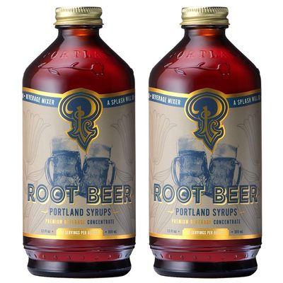 Portland Syrups Genuine Root Beer Syrup - Premium Beverage Concentrate for Authentic Cocktails, Soda, Ice Cream, Coffee Drinks, and More - 12 oz with 24 Servings (Pack of 2)