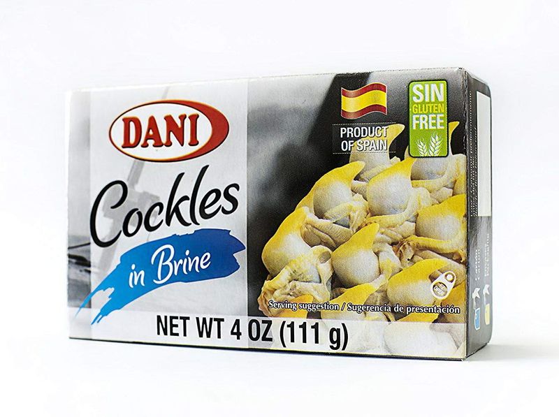 Berberechos Canned 3.6oz Pack of 3 Cockles in Brine Natural From Galicia Spain