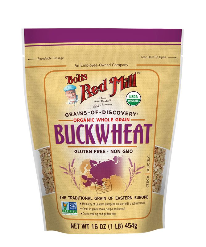 Bob&#39;s Red Mill Organic Gluten Free Buckwheat Groats, 16 oz (Pack of 1) - Organic, Gluten Free, Non-GMO, Vegan, Whole Grain, Kosher