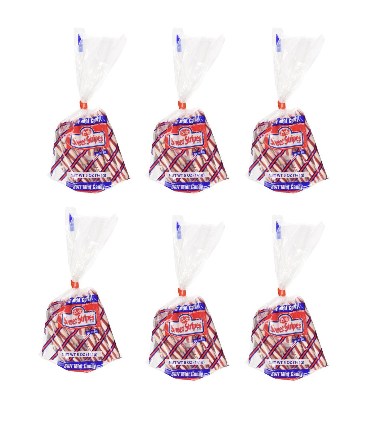 Bob&#39;s Sweet Stripes Soft Peppermint Candy (Pack of 6)