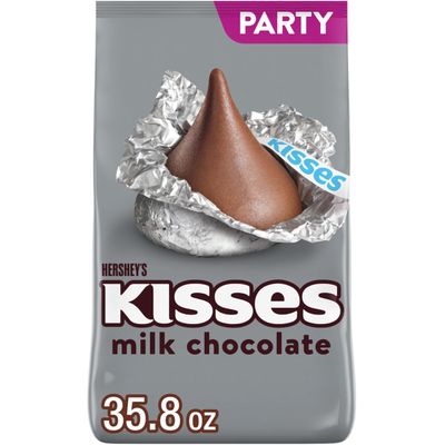 HERSHEY&#39;S KISSES Milk Chocolate Candy Party Pack, 35.8 oz