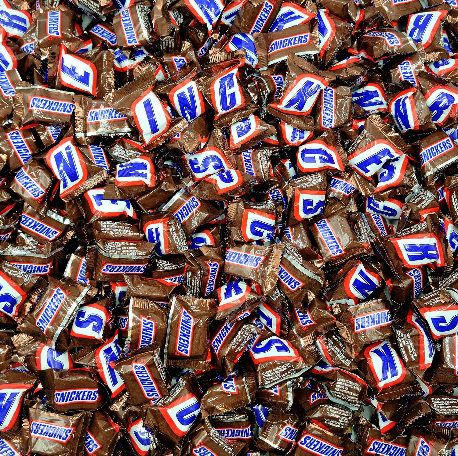 Minis Chocolate Caramel Candy Bars - Individually Wrapped Candy - with Roasted Peanuts, Nougat, Caramel, and Milk Chocolate - Bulk Candy (2 Pound)