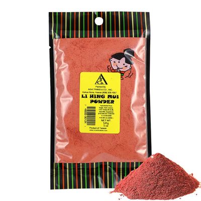 Asia Trans Li Hing Mui Crack Seed Plum Powder | Hawaiian Favorite | Sweet, Sour, &amp; Salty Dried Asian Umeboshi Topping for Desserts and Snacks