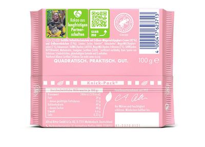 Ritter Sport Chocolate | Ritter Sport Strawberry Yogurt | Ritter Chocolate | German Chocolate Bars | 3,5 Ounce Total