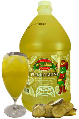 Mrs. Klein&#39;s Pickle Juice - Sports Hydration Drink - Dill Pickle Brine Juice - Real Kosher Dill Pickle Juice for Leg Cramps, Shots, and Pops - Aids Hydration with Natural Electrolytes - 1 Gallon