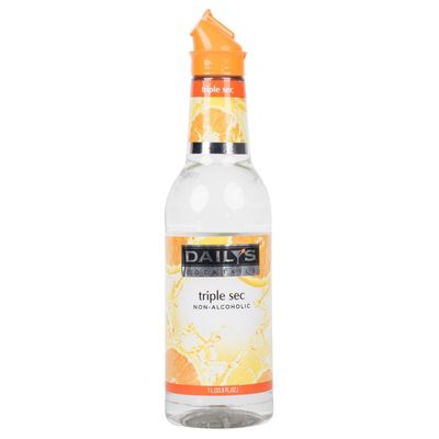 Daily&#39;s Cocktail Mixer Non-Alcoholic Triple Sec, 1000 mL - Perfect for Margarita, Long Island Iced Tea, and other Mixed Drinks