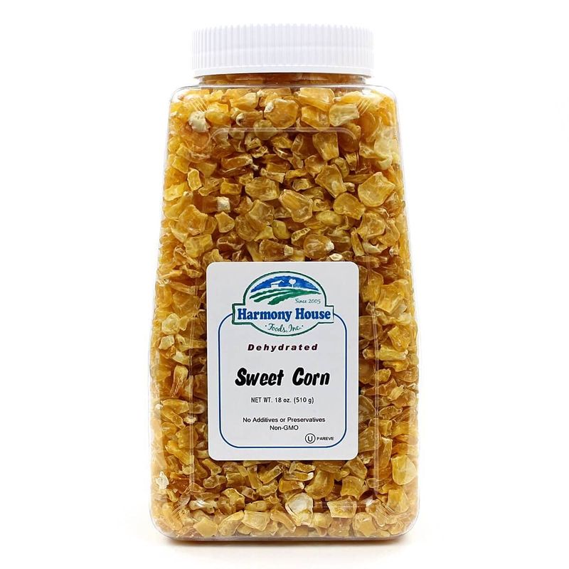 Harmony House Foods Dried Corn, whole (12 oz, Quart Size Jar) for Cooking, Camping, Emergency Supply, and More