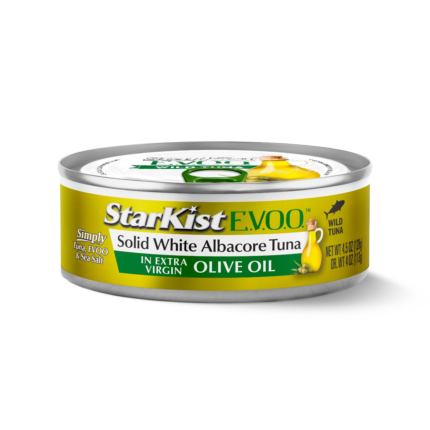 StarKist E.V.O.O. Solid White Albacore Tuna in Extra Virgin Olive Oil, 4.5 Oz, Pack of 12