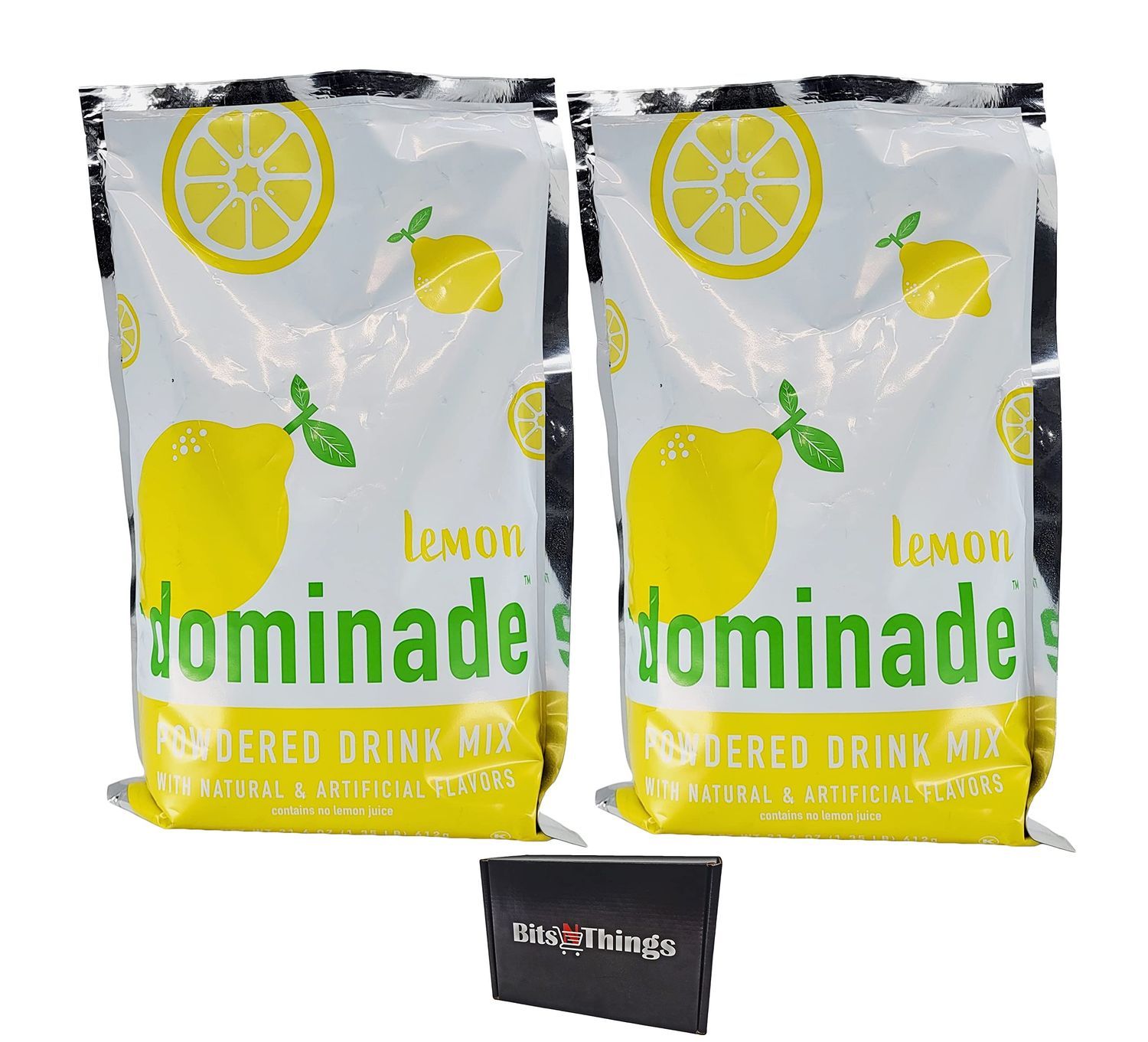 Dominade Powdered Lemon Drink Mix (Lemonade) - 21.6 Oz Pouch - Pack of 2