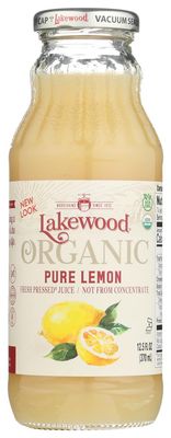 LAKEWOOD JUICE LEMON PURE ORG, 12.5 FO by Lakewood