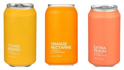 Generic United Sodas Of America Variety Pack of 3 - Refreshing Beverages, Naturally Flavored Soda - Extra Peach, Orange Nectarine, and Young Mango - 3 x 12 fl. oz.