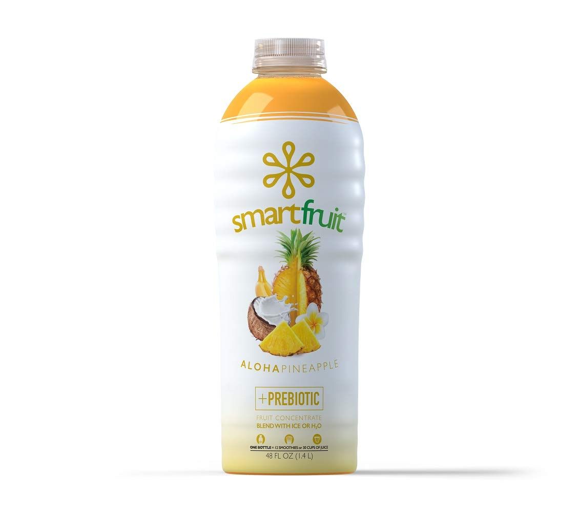Smartfruit Aloha Pineapple + Prebiotic, 100% Real Fruit Pure, Non-GMO, No Additives, Vegan - 48 Fl. Oz