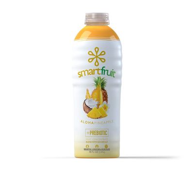 Smartfruit Aloha Pineapple + Prebiotic, 100% Real Fruit Pure, Non-GMO, No Additives, Vegan - 48 Fl. Oz