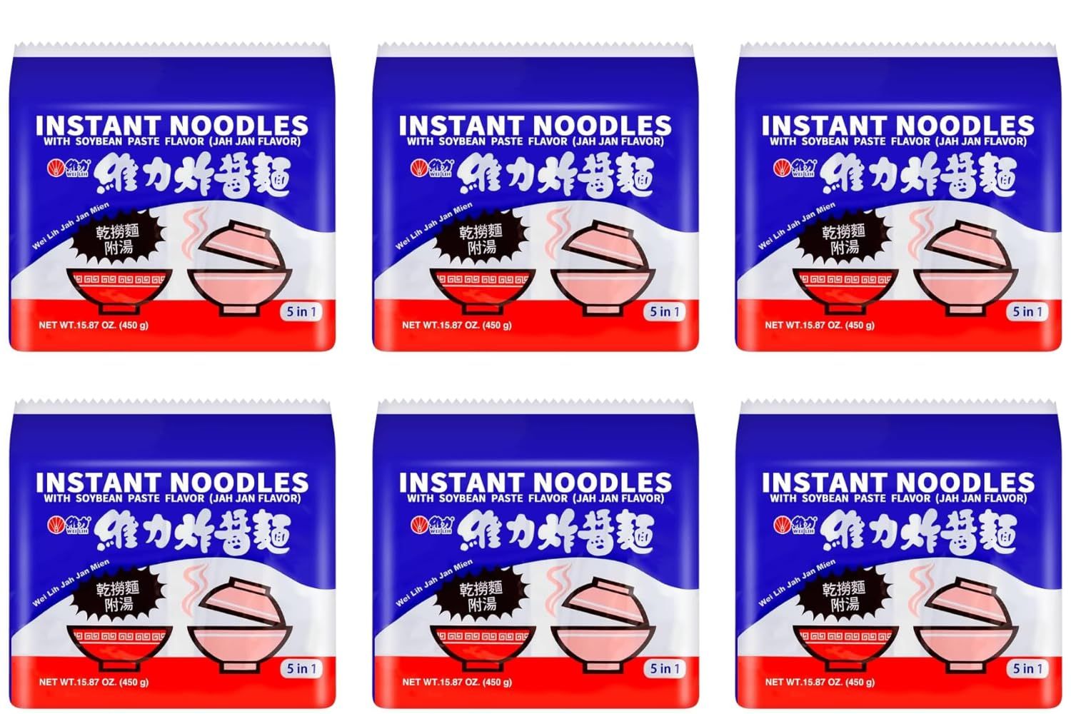 Generic Wei Lih Jah Jan Instant Mien Ramen Noodles (30 Pack)