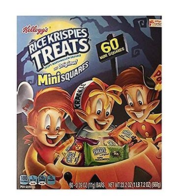 Kellogg's Rice Krispies Treats Original Marshmallow Mini Squares 60ct Halloween - Pack of 1