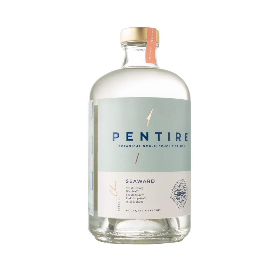 Pentire Seaward 70cl - Botanical Alcohol Free Spirit - Distilled from Native Cornish Plants - No Added Sugar - Vegan - Nothing Artificial - Non Alcoholic Grapefruit Spirit