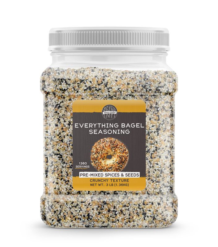 Birch &amp; Meadow 3 lb of Everything Bagel Seasoning, Pre-Mixed Spices &amp; Seeds, Crunchy Texture