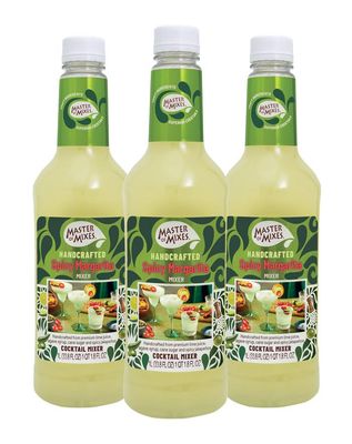 Master of Mixes Spicy Margarita Drink Mix, Ready To Use, 1 Liter Bottle (33.8 Fl Oz), Pack of 3