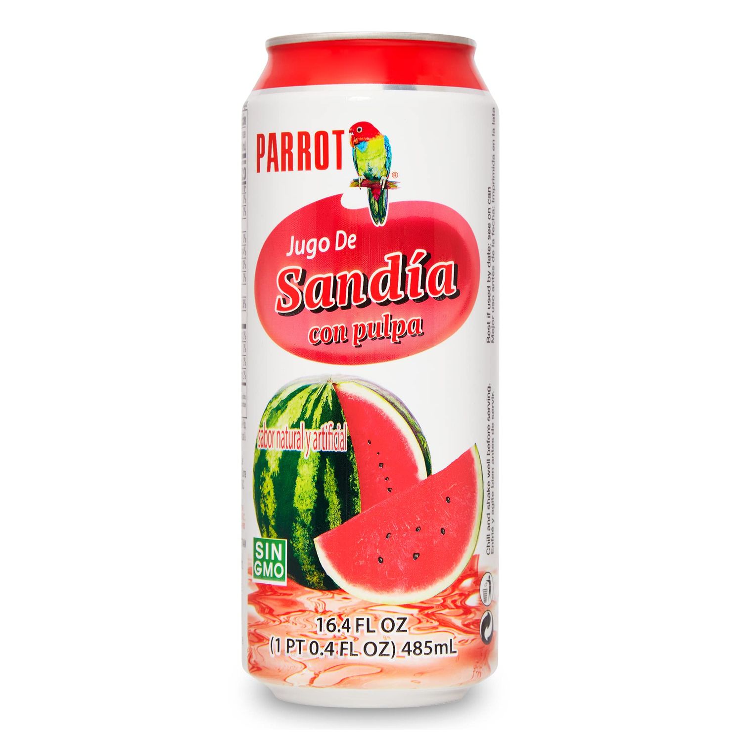 Parrot Brand Watermelon Juice Drink with Pulp 16.4 fl. oz.(Pack of 12)