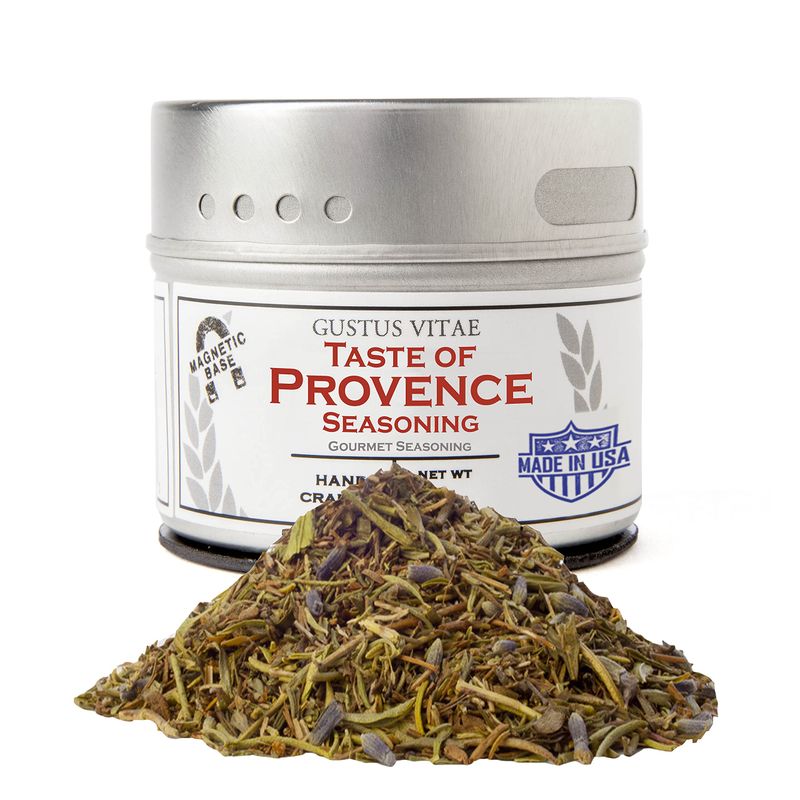 Taste of Provence - Gourmet Seasoning - Salt Free - Artisanal Spice Mix - Non GMO- Magnetic Tin - Small Batch
