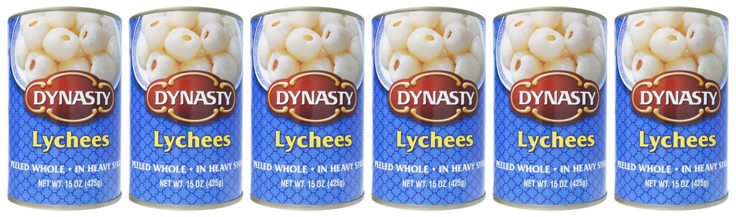 Dynasty Lychee with Syrup, 15 Ounce (Pack of 6)