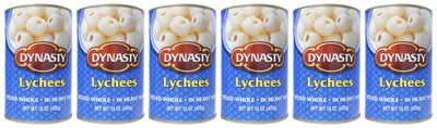 Dynasty Lychee with Syrup, 15 Ounce (Pack of 6)