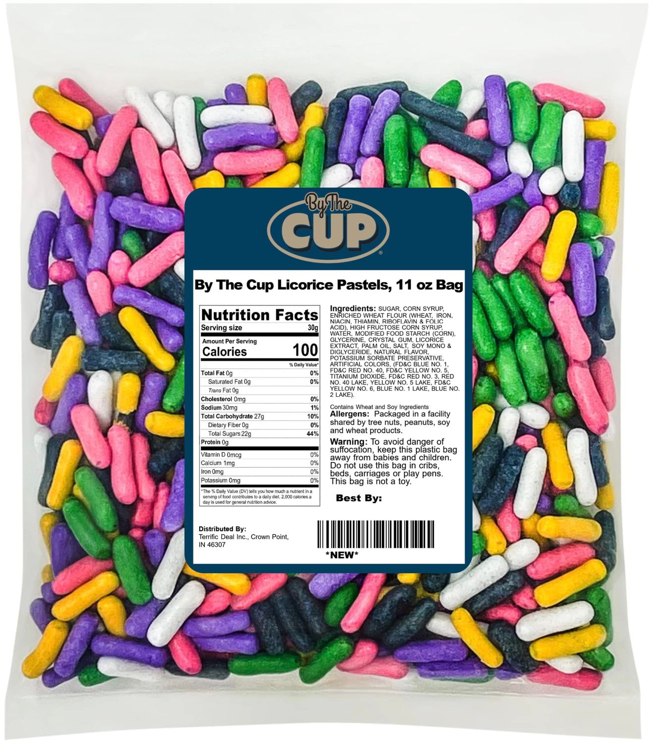 By The Cup Licorice Pastels, 11 oz Bulk Bag