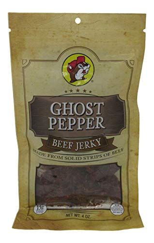 Buc-ee&#39;s Ghost Pepper Beef Jerky in a Resealable Bag, 4 Ounces