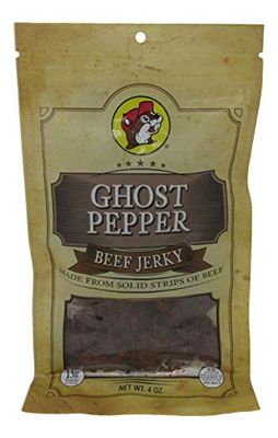 Buc-ee&#39;s Ghost Pepper Beef Jerky in a Resealable Bag, 4 Ounces