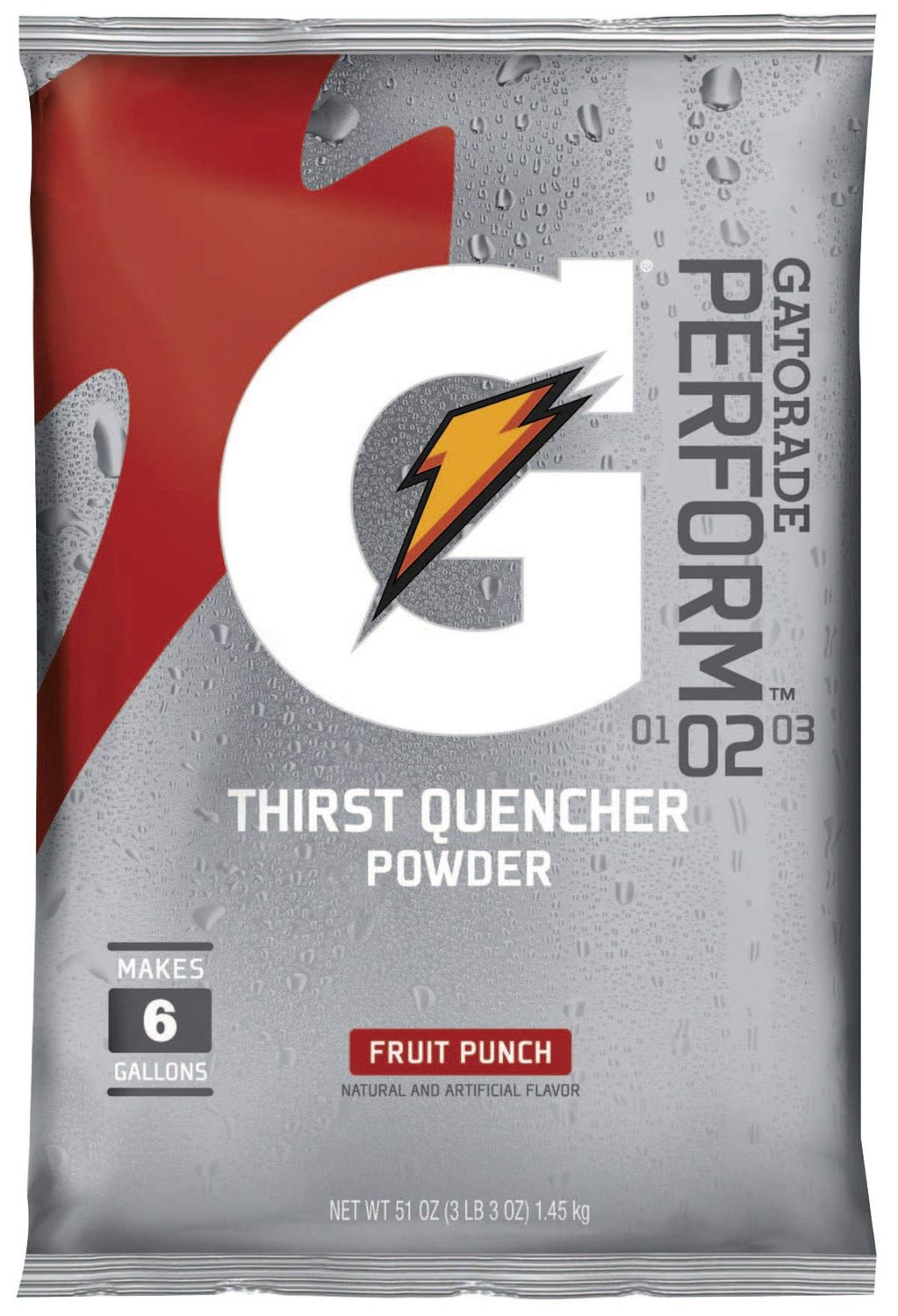 Gatorade Original Powdered Drink Mix, Fruit Punch, 51oz Packet, 14/Carton