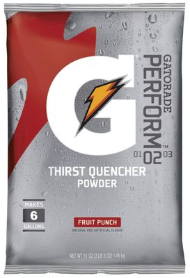 Gatorade Original Powdered Drink Mix, Fruit Punch, 51oz Packet, 14/Carton