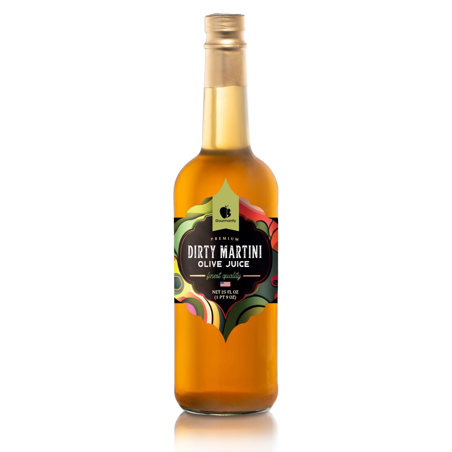 Gourmanity Olive Juice 25 oz Bottle (Pack of 1) | Olive Juice for Dirty Martinis | Olive Brine for Dirty Martinis
