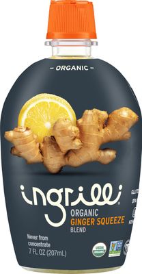 Ingrilli Organic Ginger Squeeze Blend, 7 Fl Oz Bottle (6 Count)