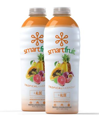 Smartfruit Tropical Harmony + Aloe, 100% Real Fruit Pure, Non-GMO, No Additives, Vegan - 48 Fl. Oz - 2 Pack