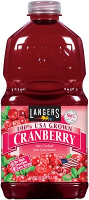 Langers Juice Cocktail, Cranberry, 64 Ounce (Pack of 8)