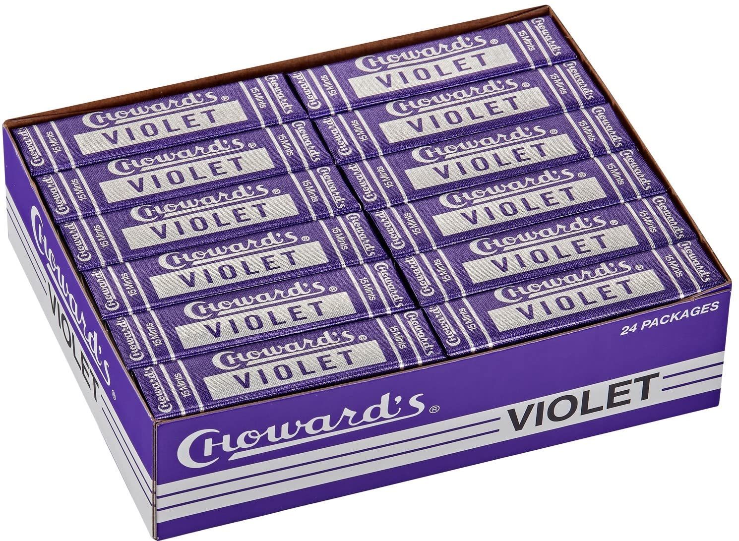 Choward&#39;s Violet Mints Candy (Pack of 24)