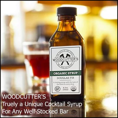 Woodcutter's Bitters, Douglas Fir Beverage Syrup, USDA Organic, A Riveting Syrup With The Taste of The Forest In Every Drop, 8.5 oz + Includes-Free Cinnamon from Rhino Fine Foods.071 oz
