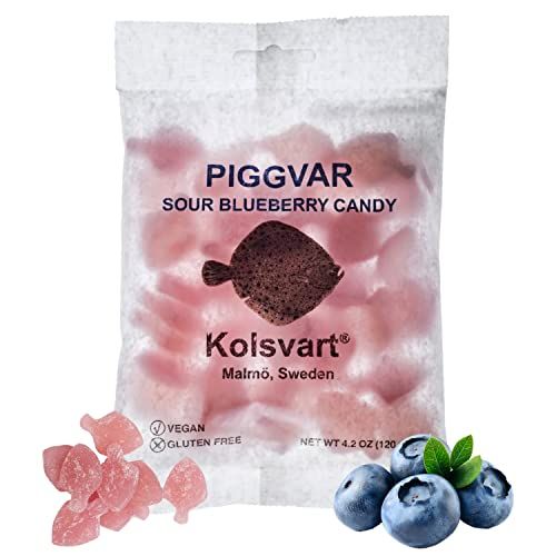 Kolsvart Sour Blueberry Piggvaren, 4.2 OZ