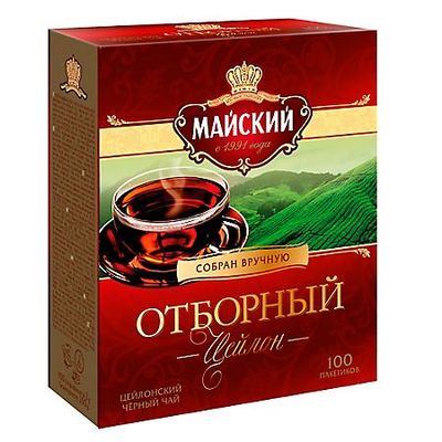 Maiskiy Choicest Black Tea 100 Tea Bags of 2 Gr