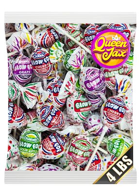 Blow Pops - 4 LB Bag - QUEEN JAX - Bulk Candy - Lollipops - Candy Bulk - Candy Bag - Bulk Candy Individually Wrapped Candy - Pinata Candy - Bag of Candy - Lollipops Individually Wrapped - lolipops