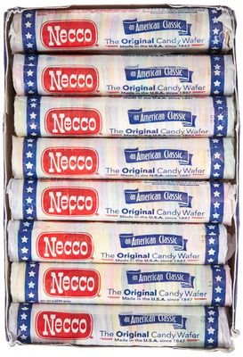 Necco Assorted Original Candy Wafers 24-2.02 oz Rolls, Net Wt 3 lbs