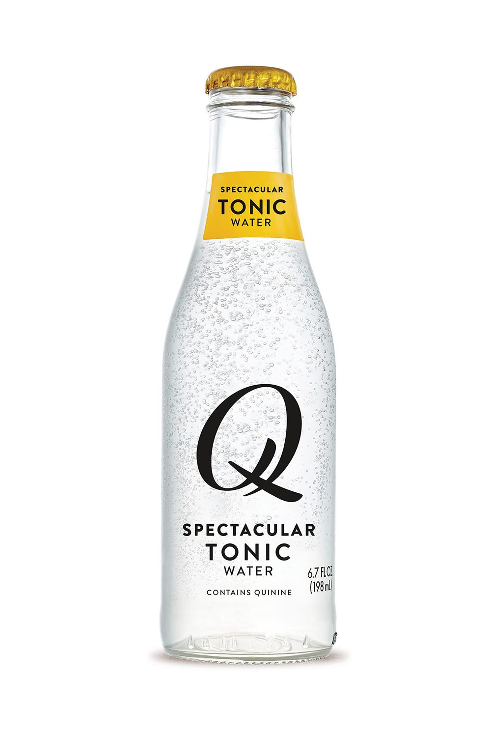 Q Mixers Premium Tonic Water: Real Ingredients &amp; Less Sweet , 6.7 Fl oz, Pack of 24 (Only 40 Calories per Bottle)