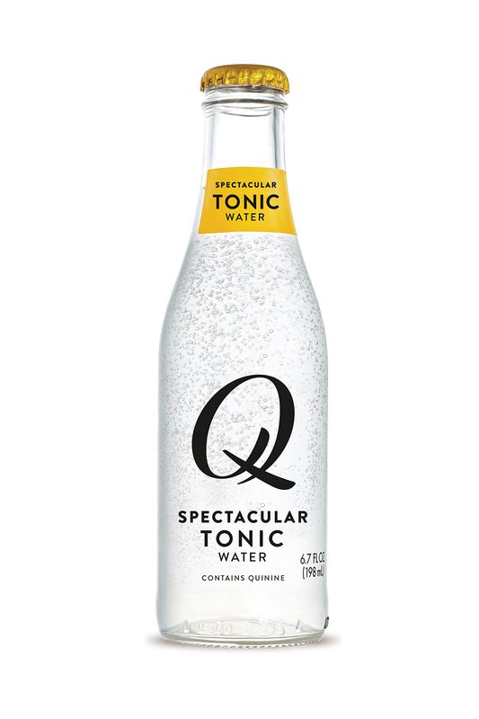 Q Mixers Premium Tonic Water: Real Ingredients &amp; Less Sweet , 6.7 Fl oz, Pack of 24 (Only 40 Calories per Bottle)