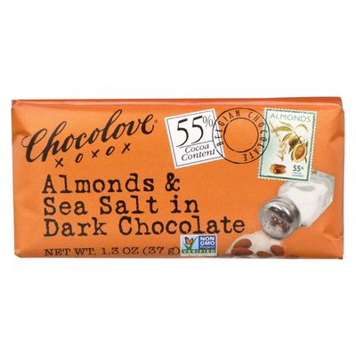 Chocolove Almonds and Sea Salt in Dark Chocolate Mini, 1.3 oz