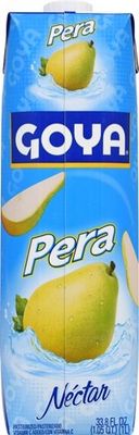 Goya Foods Pear Nectar, 33.8 Fl Oz (Pack of 12)