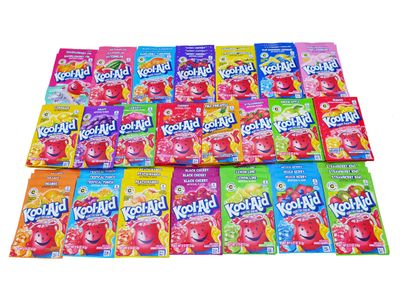 Kool Aid Packets Supreme Variety (22 Flavors, 66 Packets) - Drink Mix Packets - Includes Blue Raspberry, Berry Cherry, Jamaica, Sharkleberry Fin, and More! - By Dr. Variety