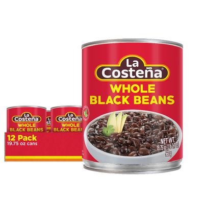 La Costea Whole Black Beans, 1.4 Pound Can (Pack of 12)