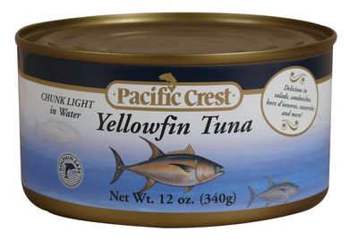 Pacific Crest Chunk Light Yellowfin Tuna, 12-Ounce (Pack of 24)